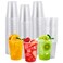 FOCUSLINE 200pack 12 oz Clear Plastic Cups Disposable Plastic Clear Cups Disposable DrinkIng Cup for Water Juice Soda Ice Coffee