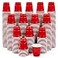 Lilymicky 600 PACK 2 oz Plastic Shot Glasses Mini Red Disposable Shot Cups for Parties Carnivals and Any Events
