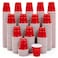Lilymicky 600 PACK 2 oz Plastic Shot Glasses Mini Red Disposable Shot Cups for Parties Carnivals and Any Events
