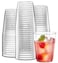 PLASTICPRO Disposable Plastic Tumblers Clear 50