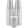 Amcrate Disposable Cups Silver 18Ounce Plastic Party Cups Strong and Sturdy for Wedding Christmas Halloween 50 Pack