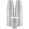 Amcrate Disposable Cups Silver 18Ounce Plastic Party Cups Strong and Sturdy for Wedding Christmas Halloween 50 Pack
