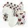 Upper Midland Products 100 Sets 12 oz Double Wall Insulated Disposable Hot Chocolate Cups and Lids Recyclable To Go Hot Cocoa Christmas Cups