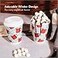 Upper Midland Products 100 Sets 12 oz Double Wall Insulated Disposable Hot Chocolate Cups and Lids Recyclable To Go Hot Cocoa Christmas Cups