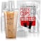 Shop Square 32 oz Plastic Cups with Lids 50 Pack Disposable Clear Cups for Iced Coffee Boba Milk Tea Smoothies and Fruit Shakes for Parties Cafes Restaurants