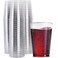 WDF 100 PACK Silver Glitter Plastic Disposable Cups 12 Oz BPAFree Heavy Duty Ideal for Christmas Parties Weddings Daily Use
