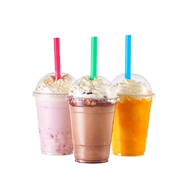 FULING 100 Sets16 oz Plastic Cups With Dome Straw Slot Lids PET Crystal Clear Disposable Togo Cup BPA Free For Party Ice Cold Drinks Coffee Tea Parfait Dessert Smoothie Bubble Boba Fruit Milkshake Slu