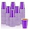 Lounsweer 100 Pcs 16 oz Disposable Party Cups Plastic Heavy Duty Drinking Water Cups for Birthday Baby Shower Wedding BBQ Picnic Party SuppliesPurple