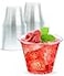 Cappatua 9 oz Clear Plastic Cups 50 Pack 9oz Plastic Cocktail Party Cups Disposable Wine Glasses Small Drinking Cups for Wedding Punch Cup Reusable Food Safe