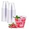 JOLLY CHEF 9 oz Clear Disposable Plastic Cups 50 Pack Disposable Cups for WeddingThanksgiving Christmas Party