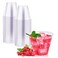 JOLLY CHEF 9 oz Clear Disposable Plastic Cups 50 Pack Disposable Cups for WeddingThanksgiving Christmas Party