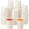 Sieral 100 Pcs White and Gold Paper Cups 9 oz Gold Foil Dot Disposable Cups for Birthday Wedding Baby Shower Party Dinner Supplies