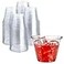 Prestee Clear Plastic Cups 9oz Disposable PET Water Wine and Drink Glasses Crystal Clear Durable Recyclable Party Cups 100 Count for Holiday Events Coffee Shops Restaurants