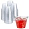 Prestee Clear Plastic Cups 9oz Disposable PET Water Wine and Drink Glasses Crystal Clear Durable Recyclable Party Cups 100 Count for Holiday Events Coffee Shops Restaurants