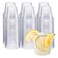 GUSTO 9 oz 300 Count Clear Plastic Cups Sturdy BPAFree Disposable Cups for Parties Cocktails Wine Smoothies Cold Beverages CrystalClear Durable and Food Safe Formerly Comfy Package