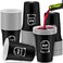 Rtteri 48 Pack Death to My 20s Decorations 16 oz Rip to My 20s Cups 30th Birthday Decorations for Him Black and White Disposable Party Thick Plastic Twenties Birthday Cups for Women