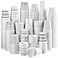 Marsui 600 Pack Disposable 3 oz Paper Cups Mouthwash Small Tasting Cups Bathroom Paper Coffee Cold Beverage Drinking Cup for Picnic BBQ Party Travel and Event Stylish
