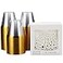 The Essential Essential Concierge Stylish GoldRimmed Plastic Cups 9 oz 100 Disposable with Gold Napkins