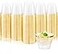 Ciaell 200PCS Gold Plastic Cups 9Oz Heavy Duty Disposable Clear Plastic Cups with Gold Rim for Wine Cocktail Party Wedding