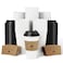 LITOPAK 100 Pack 16 oz Disposable Coffee Cups with Lids and Kraft Sleeves LeakProof White To Go Coffee Cups for Office Cafe Catering Events and Daily Commute