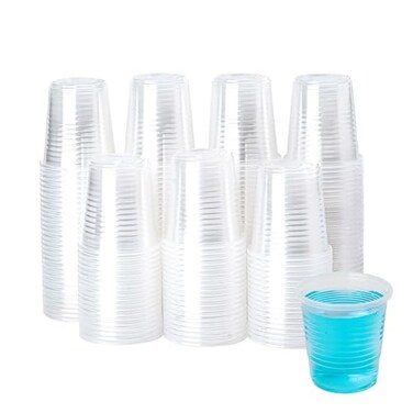 YEEHAW 3 oz Disposable Plastic Cups 500 Pack BPAFree Clear Bathroom Mouthwash Cups Ideal for Parties and BBQ