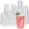 RACETOP 500 pack 9 oz Disposable Plastic Cups Clear Plastic Cups Tumblers Disposable Cups Bulk Transparent for Wedding Thanksgiving Birthday Halloween Christmas Party