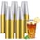 YOUTHSHIP 100 Pcs 16 Oz Disposable Plastic Gold Rimmed Elegant Cups for Wedding Birthday Baby Shower Parties