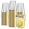 PLASTICPRO Disposable 8 oz Crystal Clear Plastic Tumblers With Gold Rim for Partys Weddings pack of 100