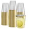 PLASTICPRO Disposable 8 oz Crystal Clear Plastic Tumblers With Gold Rim for Partys Weddings pack of 100