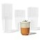 TOSSWARE NATURAL Arc Plant Based Clear Cold Cups 16 oz Plastic Alternative for Parties Bachelorettes Weddings Recyclable Set of 50