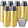supernal Superrnal 100pcs Gold and Black Plastic Cups 9OZ Elegant Gold Rimmed Clear Party Cups Fancy Disposable Wedding Cup Plastic Cup for PartyGatherings Afternoon Tea