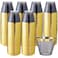 supernal Superrnal 100pcs Gold and Black Plastic Cups 9OZ Elegant Gold Rimmed Clear Party Cups Fancy Disposable Wedding Cup Plastic Cup for PartyGatherings Afternoon Tea