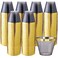 supernal Superrnal 100pcs Gold and Black Plastic Cups 9OZ Elegant Gold Rimmed Clear Party Cups Fancy Disposable Wedding Cup Plastic Cup for PartyGatherings Afternoon Tea