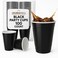 Durameg Black Disposable Plastic 16 oz Cups 100 Pack Durable Fun Pong Cups for Water Beer Smoothie Games