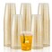 I00000 200pcs Gold Plastic Cups 10 OZ Hard Gold Glitter Disposable Cups For Cocktail And Drinking Premium Disposable Plastic Cup with Gold Glitter For Fancy Elegant Party Cup