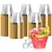Goodluck 200PCS 9oz Gold Plastic Cups for Party Disposable Gold Rim Cups Plastic Cocktail Glasses for Wedding Thanksgiving Christmas and Parties