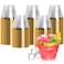 Goodluck 200PCS 9oz Gold Plastic Cups for Party Disposable Gold Rim Cups Plastic Cocktail Glasses for Wedding Thanksgiving Christmas and Parties