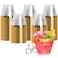 Goodluck 200PCS 9oz Gold Plastic Cups for Party Disposable Gold Rim Cups Plastic Cocktail Glasses for Wedding Thanksgiving Christmas and Parties