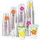 Datyiiha 150 Pack Hawaii Laua Cups 12 oz Clear Plastic Tropical Cups Hawaii Hibiscus Disposable Drinking Cups with Lids for Beach Hawaiian Luau Party Supplies Drinkware Decorations