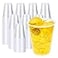 YEEHAW 12 oz Plastic Cups 300 Pack Clear Disposable Drinking Cups for Cold Beverages Transparent Party Cups BPAFree