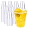 YEEHAW 12 oz Plastic Cups 300 Pack Clear Disposable Drinking Cups for Cold Beverages Transparent Party Cups BPAFree
