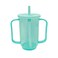 Qancesd Adult Sippy Cups for Elderly 12oz Sippy Cup with 2 Handles No Spill Cups for Adults Straw Cups Dysphagia Cups for Disabled Patients