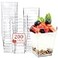 Eupako 200 Pack 5 OZ Plastic Mini Dessert Cups Clear Small Parfait Cups Square Appetizer Cups for Fruit Pudding Mousse Ice Cream Party Wedding Valentines Day