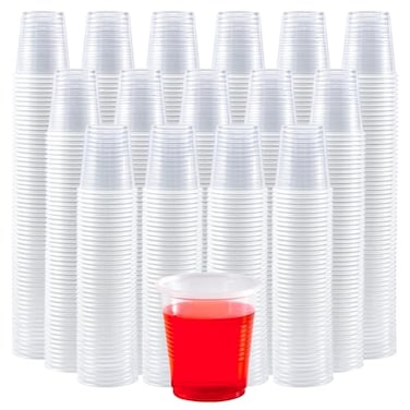 Turbo Bee 1200Pack 3oz Plastic CupsDisposable Mouthwash Cups3 Ounce Small Clear Tumblers for Tasting Drinking and Party