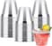 Goodluck 50PCS 9oz Plastic Cups for Party Disposable Silver Plastic Cups Cocktail Glasses for Wedding Thanksgiving Christmas