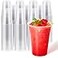 JOLLY CHEF 16 oz Clear Plastic CupsDisposable Cups Drinking Cups for Ice CoffeeMilkshake Cold Drinks