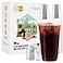Turbo Bee 24 OZ 200 Sets Clear Plastic Cups with Strawless Sip Lids To Go Crystal Clear Disposable Plastic Cups with Lids for Iced Coffee Smoothies Soda Lemonade Cold Beverage
