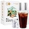 Turbo Bee 20 OZ 200 Sets Clear Plastic Cups with Strawless Sip Lids To Go Crystal Clear Disposable Plastic Cups with Lids for Iced Coffee Smoothies Soda Lemonade Cold Beverage