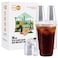 Turbo Bee 20 OZ 200 Sets Clear Plastic Cups with Strawless Sip Lids To Go Crystal Clear Disposable Plastic Cups with Lids for Iced Coffee Smoothies Soda Lemonade Cold Beverage
