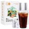 Turbo Bee 20 OZ 200 Sets Clear Plastic Cups with Strawless Sip Lids To Go Crystal Clear Disposable Plastic Cups with Lids for Iced Coffee Smoothies Soda Lemonade Cold Beverage